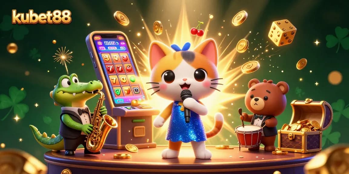 Experience thrilling wins at kubet88 with lively characters in a vibrant casino scene.