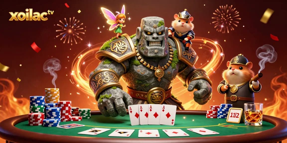 Experience thrilling action with xoilac tv as the golem guardian and friends create magic around poker tables.