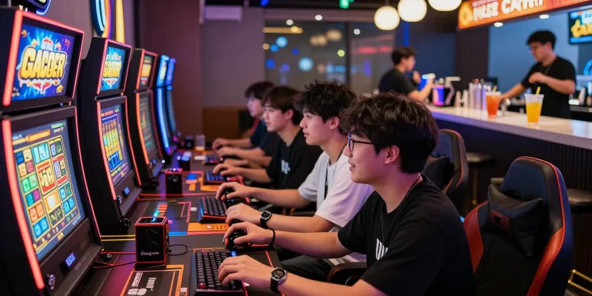 Exciting gaming event featuring slot gacor machines and players celebrating wins