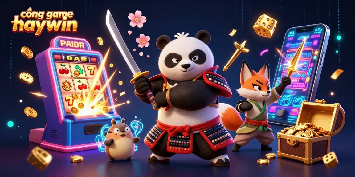Experience excitement with cổng game haywin featuring dynamic casino characters and action-packed game elements.