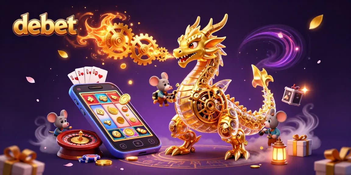 Experience the thrilling debet gaming environment with 3D characters and dynamic casino elements.