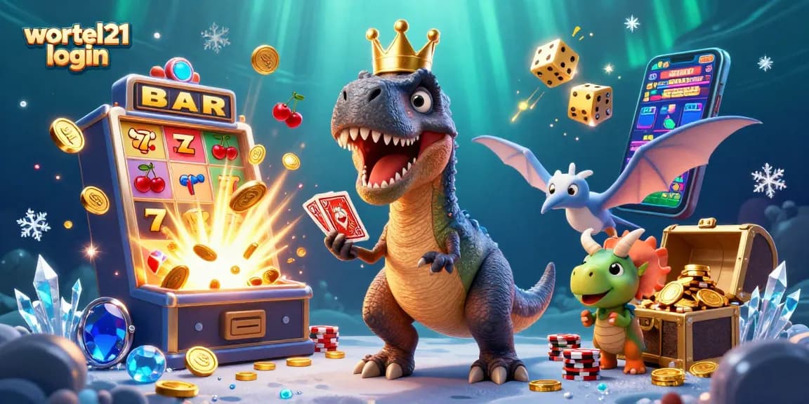 Play and win with wortel21 login featuring vibrant characters and rich casino elements.