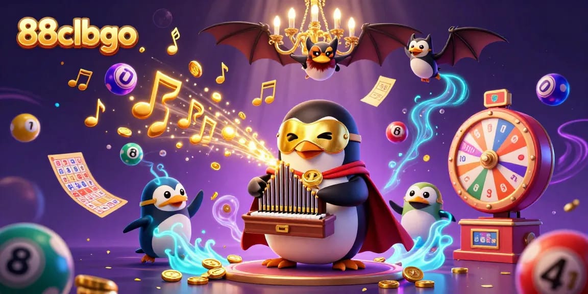 Experience the thrill at 88clbgo with a lively illustration showcasing vibrant casino elements and festive energy.