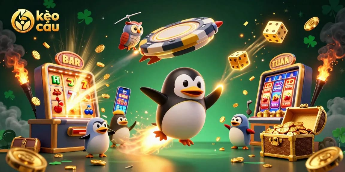 Experience exciting kèo nhà cái through a dynamic casino-themed space adventure illustration!