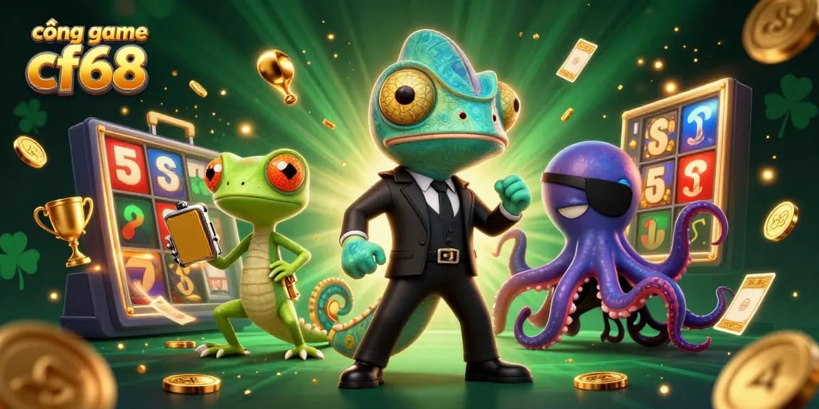 Join the action at cổng game cf68 with dynamic slot reels and exciting characters.