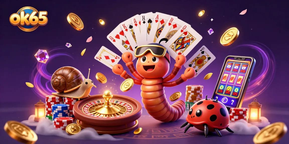 Experience the excitement of ok65 with vibrant casino characters and dynamic action.