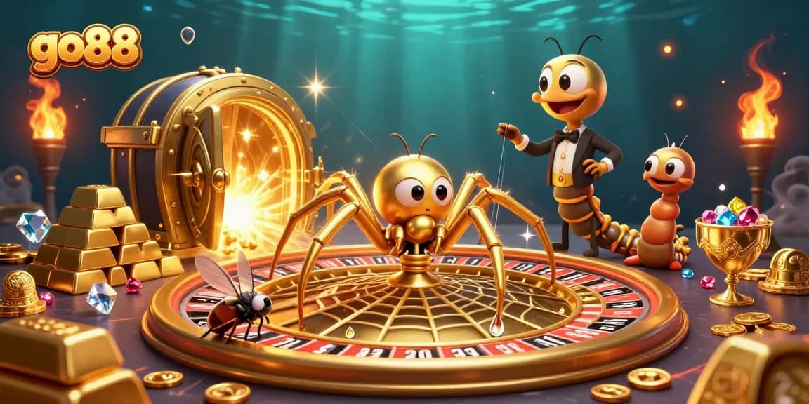 Engage in thrilling games at go88 with vibrant 3D casino characters encapsulating excitement.