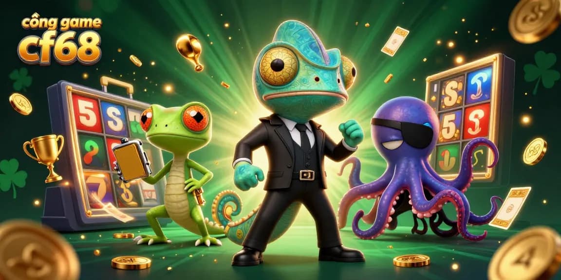Join the action at cổng game cf68 with dynamic slot reels and exciting characters.