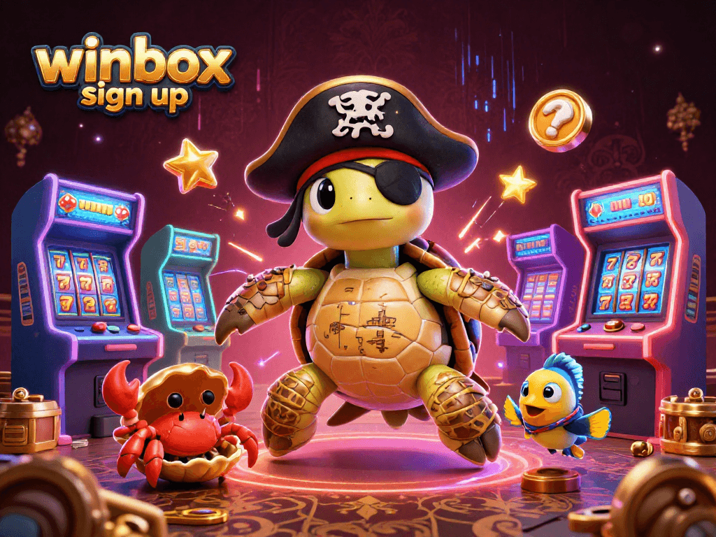 Activate your winbox sign up and enjoy immersive gaming with vibrant characters and joyful casino elements.