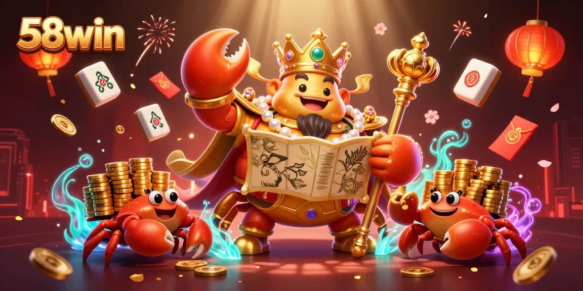 Experience thrilling gaming with 58win's exciting casino atmosphere and vibrant characters.