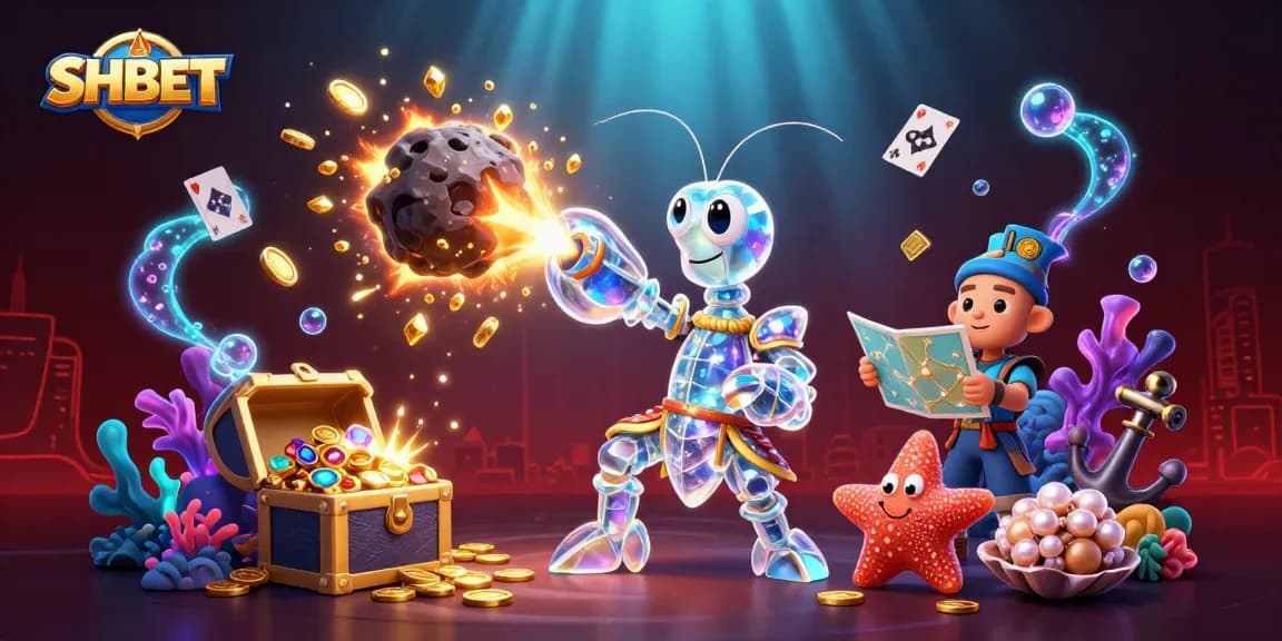 Experience thrilling underwater gambling adventures with SHBET's dynamic characters and vibrant visuals.
