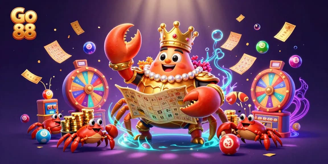 Experience the excitement of Go 88 with colorful animations and vibrant casino elements flooding the scene!