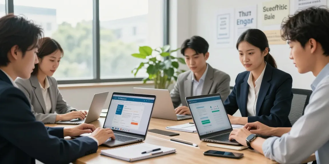 Team collaborating on o2 for business login solutions in a modern office.
