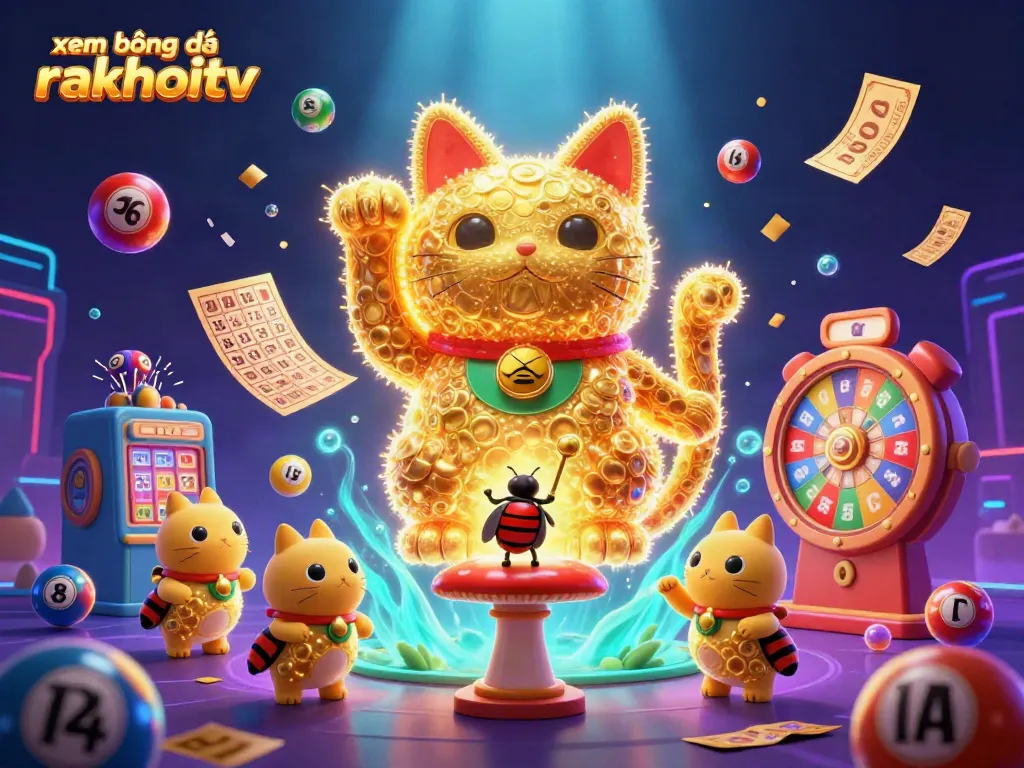 Experience the excitement of xem bóng đá rakhoitv with dynamic casino elements and vibrant colors.