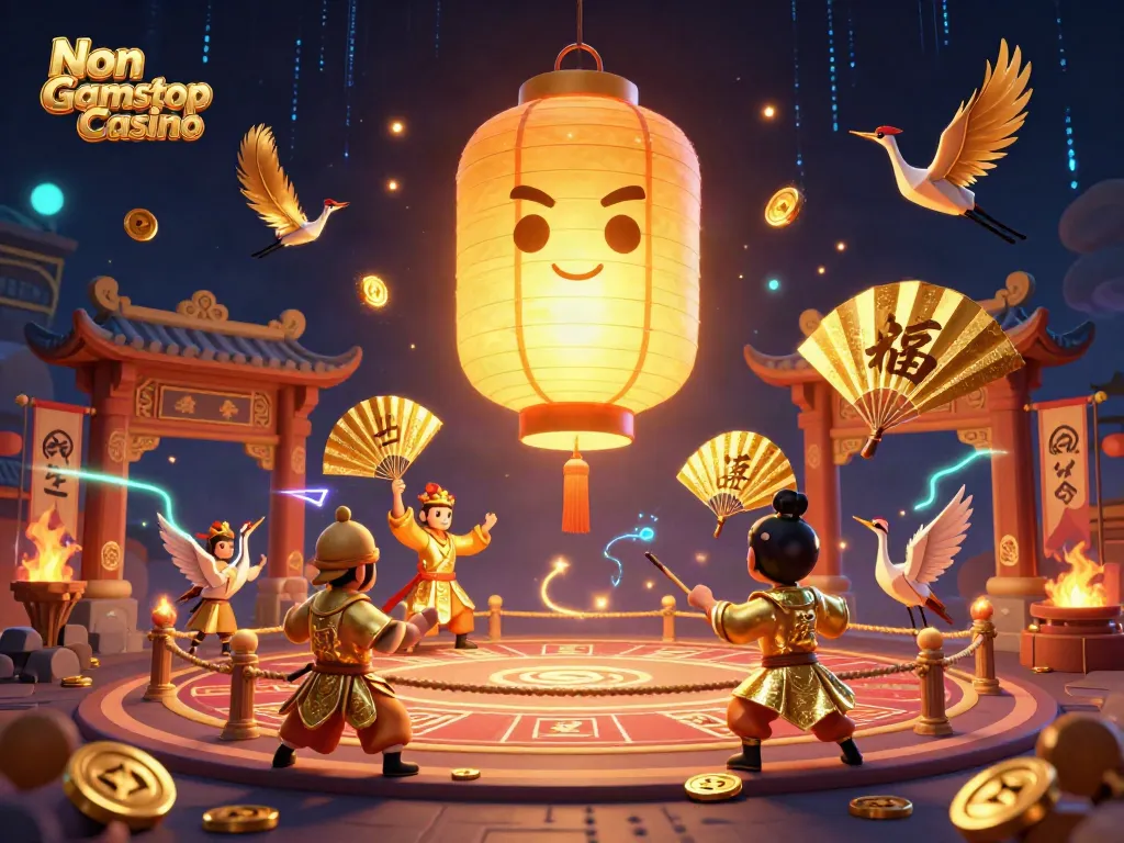 Experience thrilling games at Non Gamstop Casino with illuminated spirits and dynamic casino visuals.