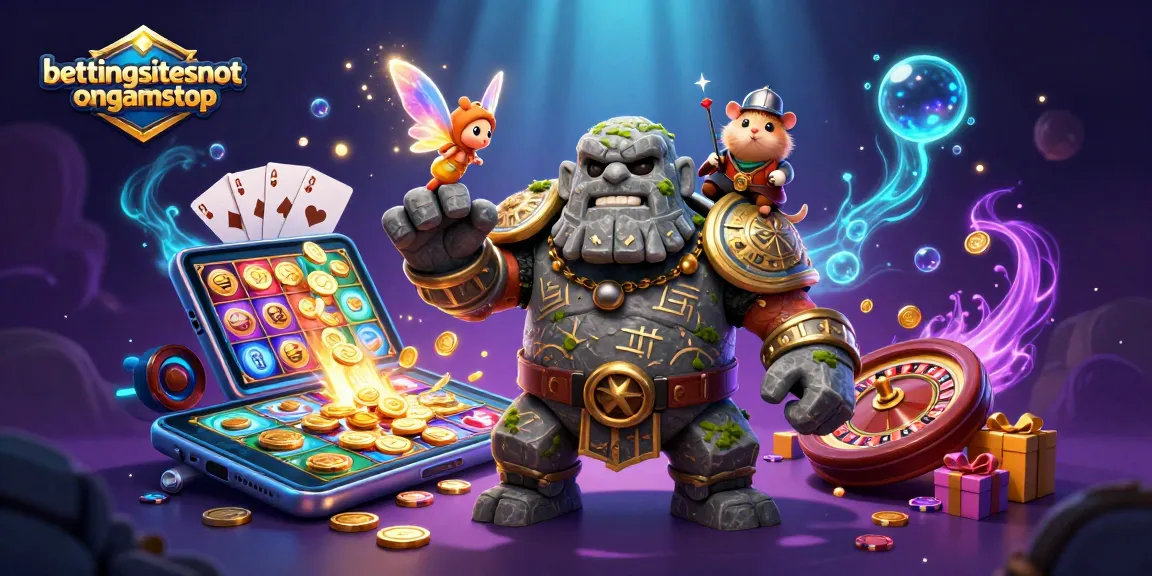 Exciting scene featuring bettingsitesnotongamstop with dynamic characters and vibrant casino elements.