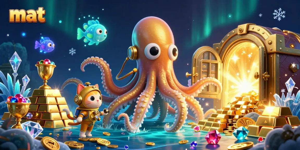 Experience the thrill of gambling with mat, as the kraken guards a treasure trove of casino wealth.
